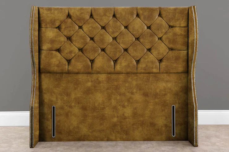 Monaco Wingback Floor Standing Headboard