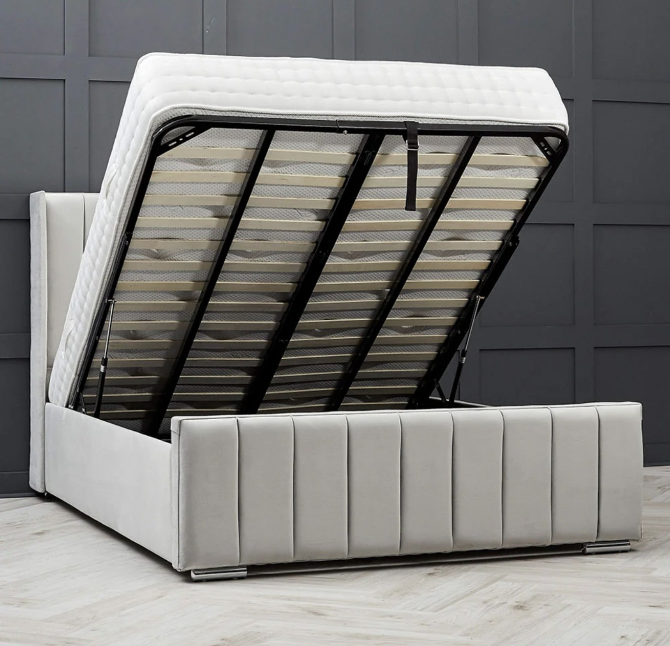 Lisbon upholstered ottoman storage bed